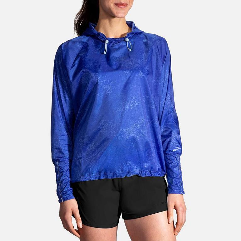 Brooks LSD Pullover Women's Running Jackets - Blue (67382-TKGJ)